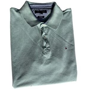 Tommy Hilfiger Green Polo Shirt Men Sz XL Gently Used